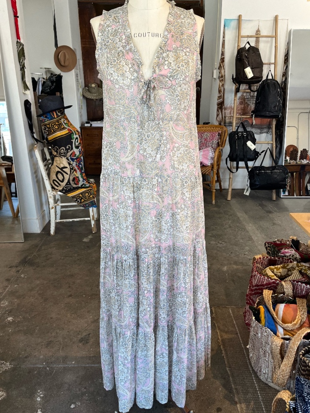 Temptation Positano Gianduia Maxi Dress in Cash Pink